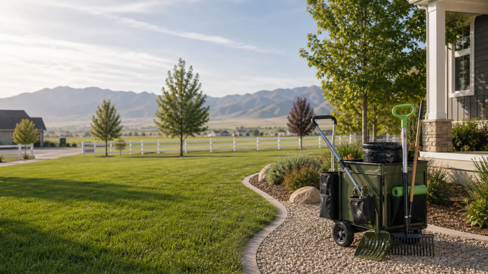 Grantsville residential yard and open Tooele County landscape